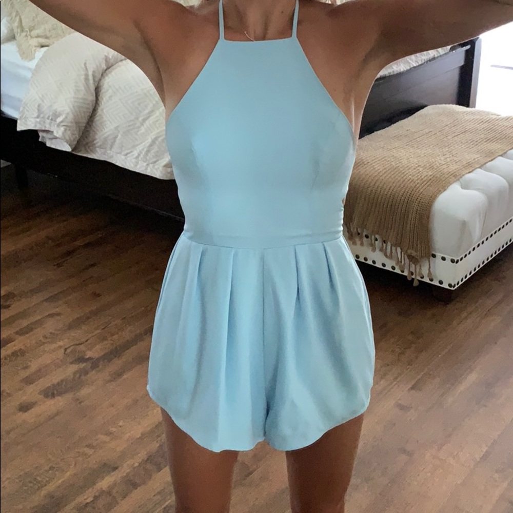 Tobi Baby Blue Romper